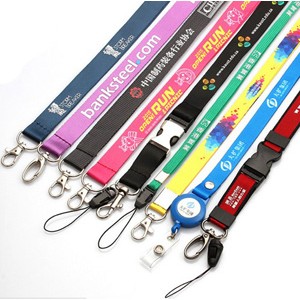 Printing Lanyards with Different Metal Hooks or Retractable Holders
