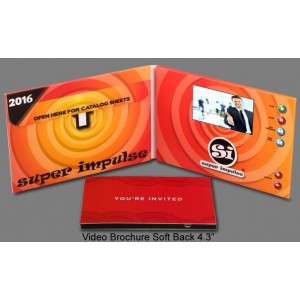 4.3 inches Video Brochures with LCD Video Screen