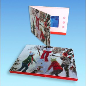 Christmas Video Greeting Cards with Full Color Imprint