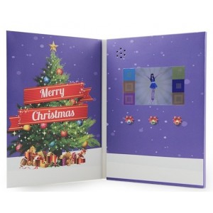 Video Holiday Greeting Cards with Video Screen
