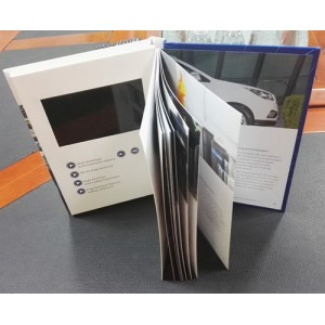 HD LCD Screen Video Book with inside Sheets and 4CP Imprint