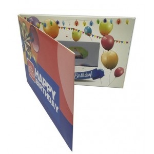 Happy Birthday Video Greeting Cards with 4CP Imprint
