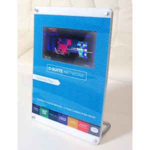 7-inch HD LCD Acrylic Video Display with Full Color Imprint