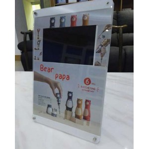 7 inch Acrylic Video Stand with Insertable Imprint