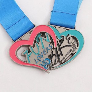 Heart Shaped Medals with Lanyard